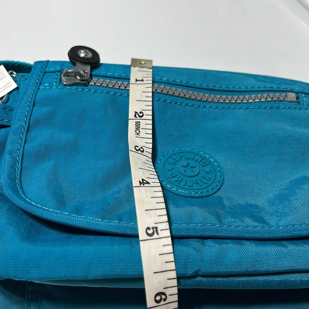 Kipling Teal Crossbody Bag with Monkey Charm - Picture 10 of 10